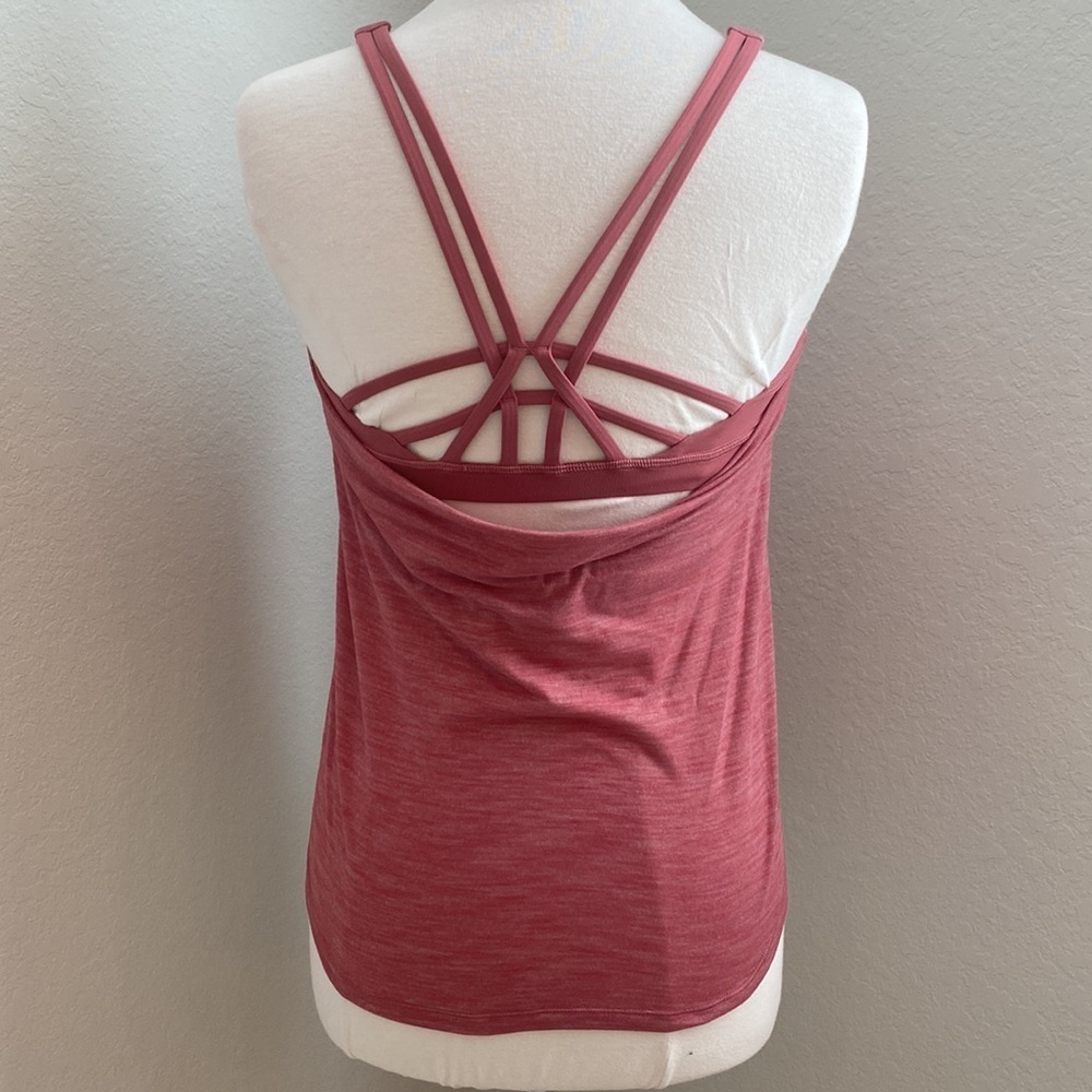 LULULEMON Moment To Movement 2-In-1 Tank Heathered Cherry Tint / Cherry Tint - Picture 11 of 13